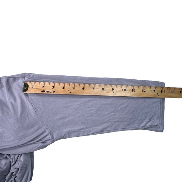 Classic Fashion Collection Tunic Asymmetrical Three Quarter Sleeves Large Purple - Picture 8 of 10